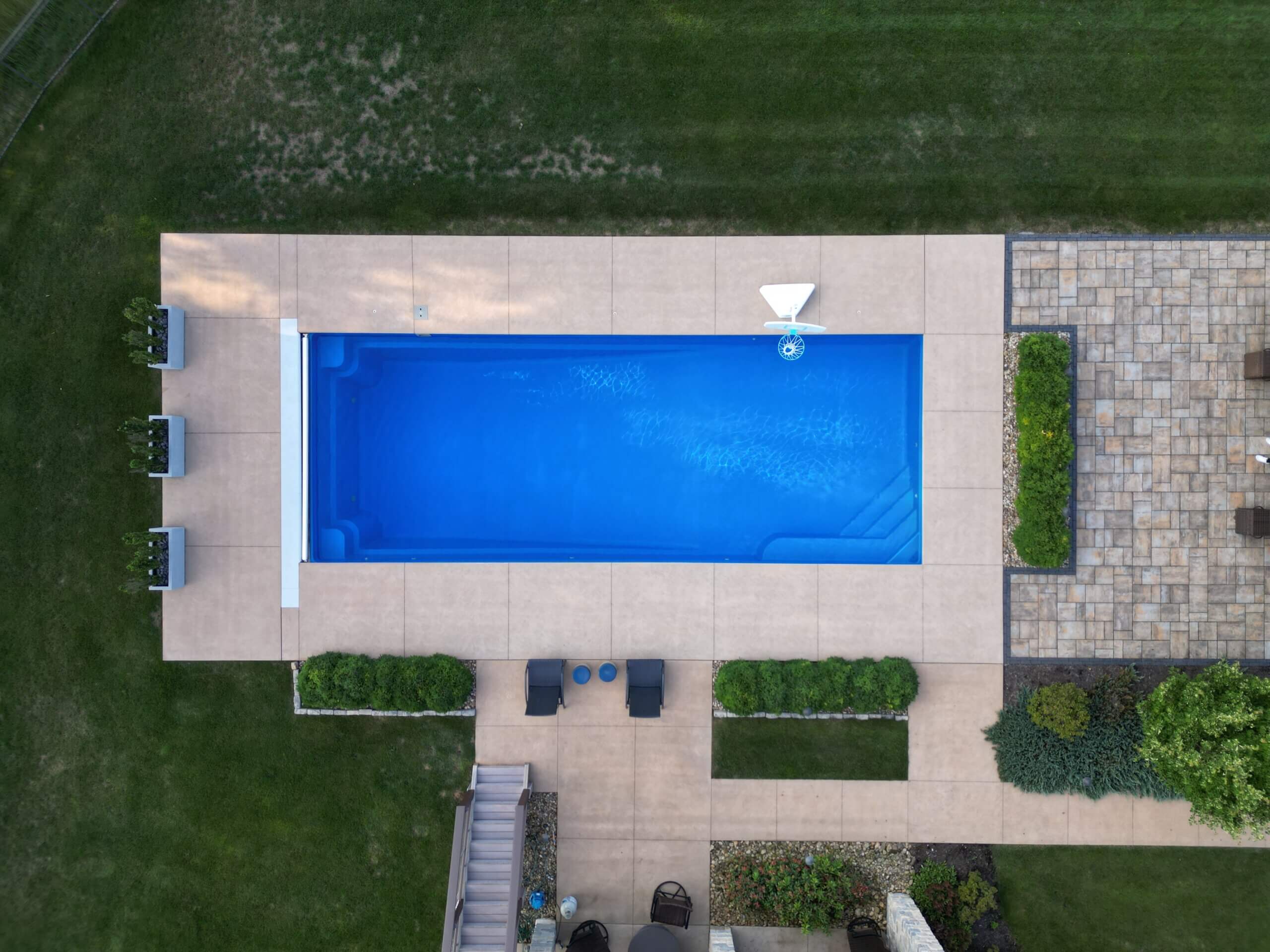 aerial view of Thursday Pools' Monolith in Maya